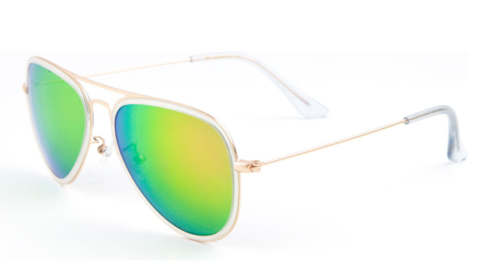 MICA Aviators Color Mirror Wholesale Bulk Sunglasses