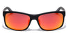Polarized Premium Quality Orange TR90 Lightweight Square Sports Wholesale Sunglasses (sold by 1/2 dozen per order)