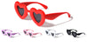 Inflated Rounded Heart Shape Wholesale Sunglasses