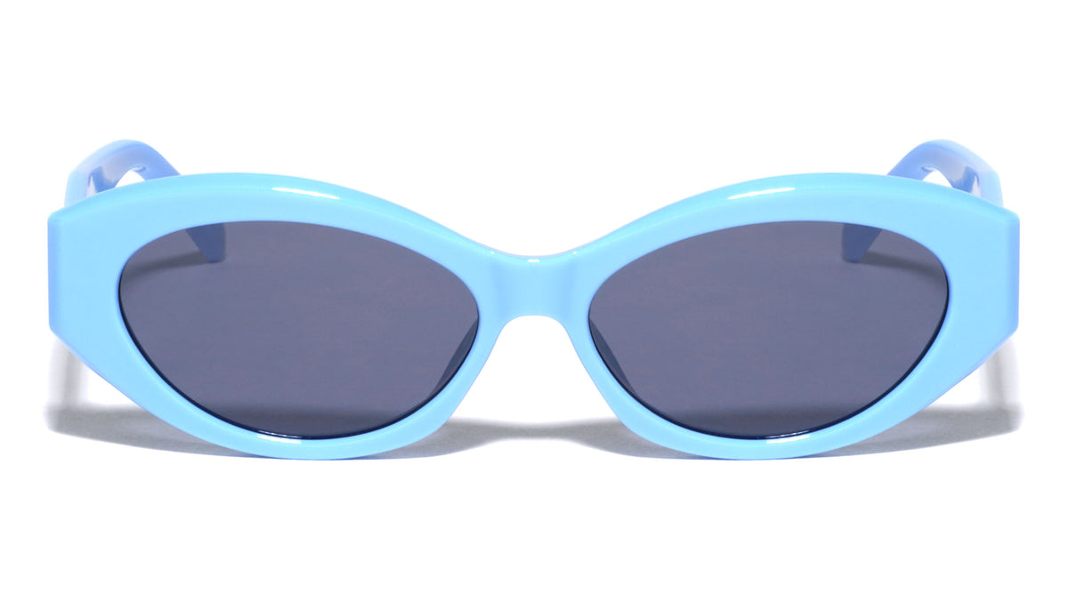 Geometric Frame Oval Lens Retro Cat Eye Wholesale Sunglasses