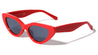 Crystal Color Frame Retro Wide Cat Eye Wholesale Sunglasses