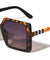Tartan Temple Pattern Fashion Square Butterfly Wholesale Sunglasses