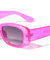 Crystal Color Frame Retro Fashion Wide Butterfly Wholesale Sunglasses