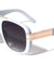 Thick Frame Metal Bar Temple-Hinge Modern Aviators Wholesale Sunglasses