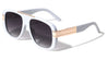 Thick Frame Metal Bar Temple-Hinge Modern Aviators Wholesale Sunglasses