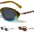 Twisted Temple Chain Crystal Color Retro Oval Wholesale Sunglasses