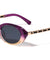 Twisted Temple Chain Crystal Color Retro Oval Wholesale Sunglasses