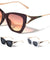 Arrow Green Red Hinge Color Geometric Cat Eye Wholesale Sunglasses