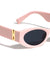 M-U Hinge Thick Tapered Temple Retro Oval Wholesale Sunglasses