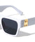 M-U Hinge Thick Tapered Temple Flat Top Square Wholesale Sunglasses