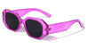 Crystal Color Tapered Temple Polygon Fashion Geometric Wholesale Sunglasses
