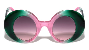 Oversized Tapered Temple Fashion Vertical Oval Wholesale Sunglasses