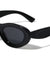 Duo-Tone Color Frontal Rim Retro Fashion Oval Wholesale Sunglasses