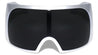 XL Futuristic One Piece Shield Lens Wrap Around Wholesale Sunglasses