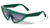 Futuristic Flat Top Triangular Fashion Cat Eye Wholesale Sunglasses
