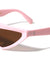 Futuristic Flat Top Triangular Fashion Cat Eye Wholesale Sunglasses