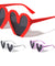 Cut Bottom Heart Shaped Wholesale Sunglasses