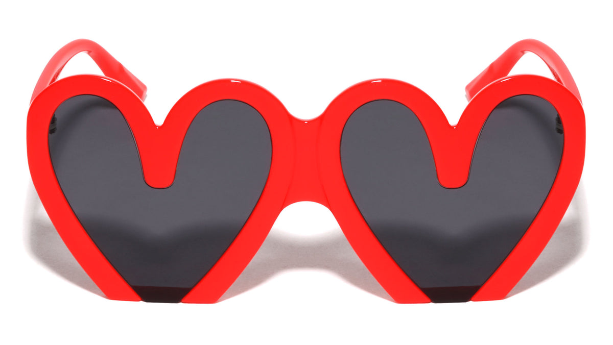 Cut Bottom Heart Shaped Wholesale Sunglasses