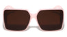 Metal Block Side Accent Retro Fashion Square Butterfly Wholesale Sunglasses