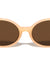 Barrel Edge Shield Fashion Retro Oval Wholesale Sunglasses