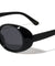 Barrel Edge Shield Fashion Retro Oval Wholesale Sunglasses