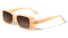 Barrel Edge Shield Fashion Retro Rectangle Wholesale Sunglasses