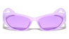 Frost Crystal Color Retro Fashion Cat Eye Wholesale Sunglasses