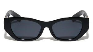 Octagon Temple Accent Fashion Geometric Cat Eye Wholesale Sunglasses