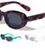 Crystal Color Retro Fashion Oval Wholesale Sunglasses