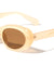 Crystal Color Retro Fashion Oval Wholesale Sunglasses