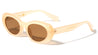 Crystal Color Retro Fashion Oval Wholesale Sunglasses