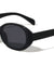 Curved Side Lens Fashion Oval Wholesale Sunglasses