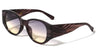 Chevron Temple Accent Crystal Color Fashion Cat Eye Wholesale Sunglasses