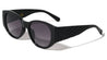 Chevron Temple Accent Crystal Color Fashion Cat Eye Wholesale Sunglasses