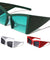 Triangular Temple Bottom Rimless Lens Oversized Fashion Geometric Wholesale Sunglasses