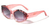 Crystal Color Frame Rimless Side Fashion Geometric Oval Wholesale Sunglasses