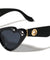 Frontal Heart Shape Rhinestone Cat Eye Wholesale Sunglasses