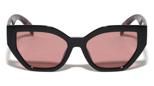 Tortoise Frame Design Fashion Geometric Cat Eye Wholesale Sunglasses