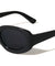 Curved Side Frame Retro Fashion Oval Wholesale Sunglasses