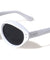 Two Dot Studded Extended Top Fashion Oval Wholesale Sunglasses