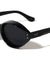 Two Dot Studded Extended Top Fashion Oval Wholesale Sunglasses
