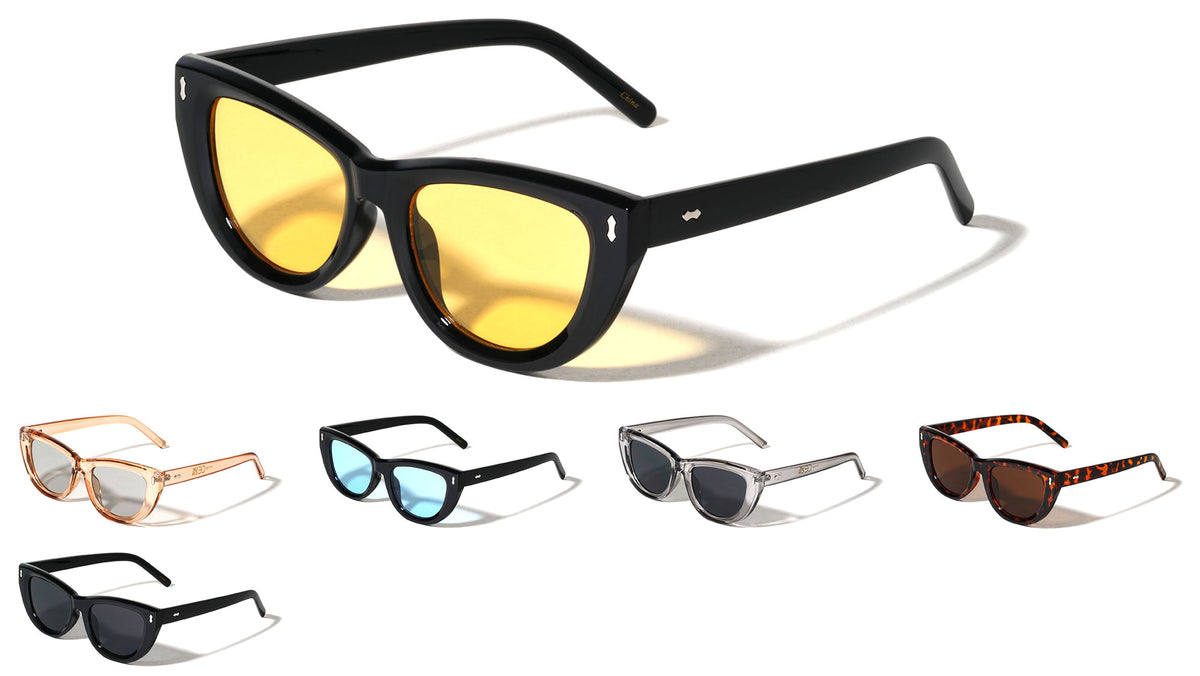 Arrow Stud Accent Fashion Cat Eye Wholesale Sunglasses