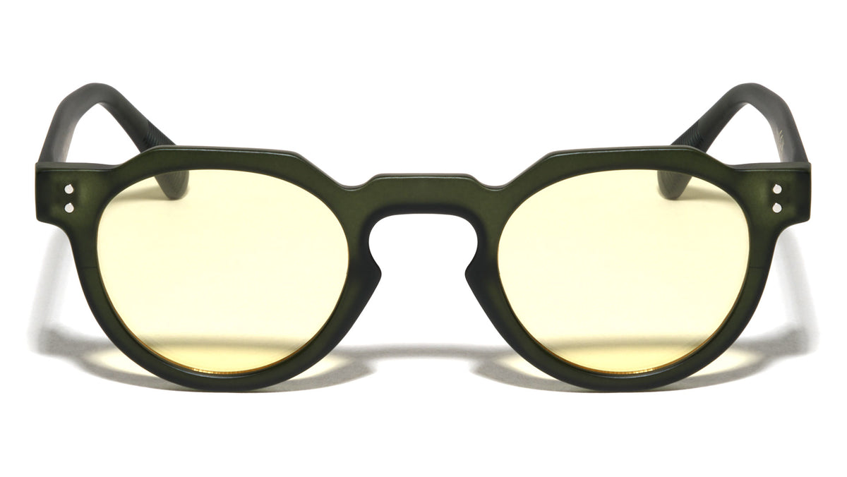 Color Premium Quality Acetate Frame Nickel Wire Round Wholesale Sunglasses (sold by 1/2 dozen per order)