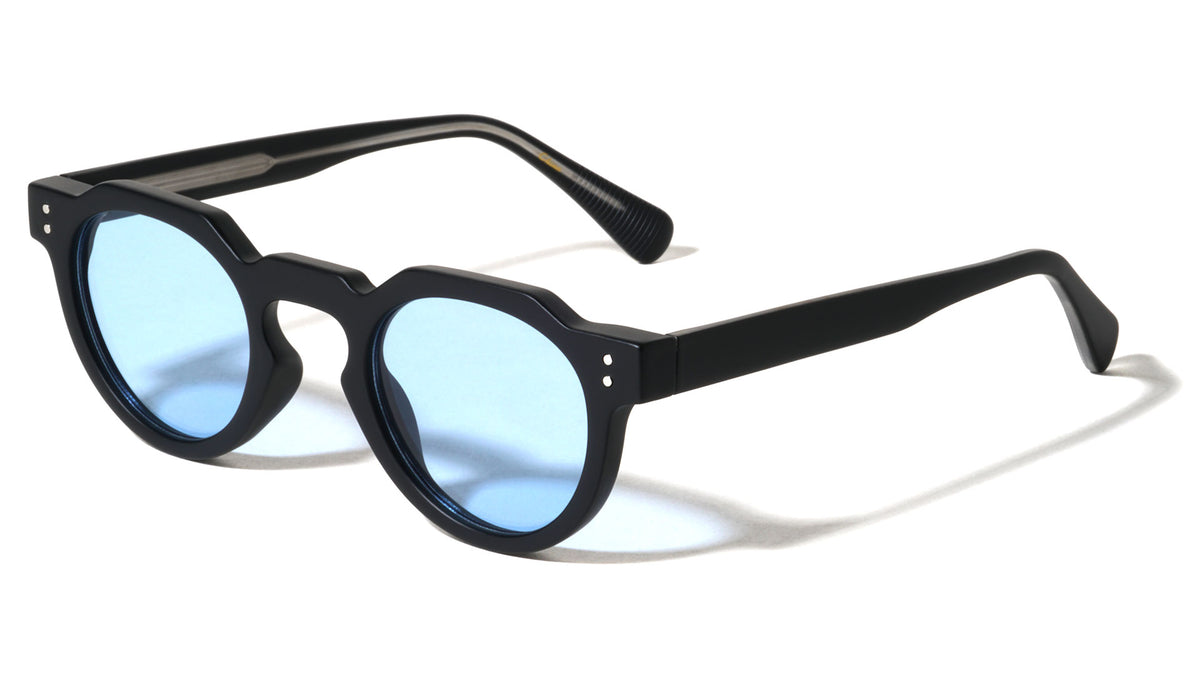 Color Premium Quality Acetate Frame Nickel Wire Round Wholesale Sunglasses (sold by 1/2 dozen per order)