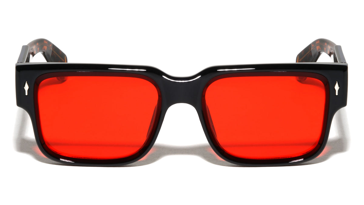 Color Premium Quality Acetate Frame Nickel Wire Square Wholesale Sunglasses (sold by 1/2 dozen per order)