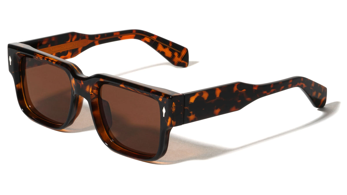 Color Premium Quality Acetate Frame Nickel Wire Square Wholesale Sunglasses (sold by 1/2 dozen per order)