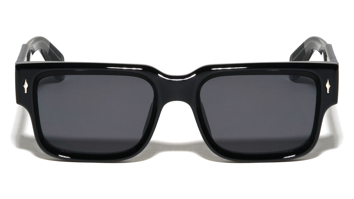 Premium Quality Acetate Frame Nickel Wire Square Wholesale Sunglasses (sold by 1/2 dozen per order)