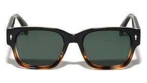 Color Premium Quality Acetate Frame Nickel Wire Rectangle Wholesale Sunglasses (sold by 1/2 dozen per order)