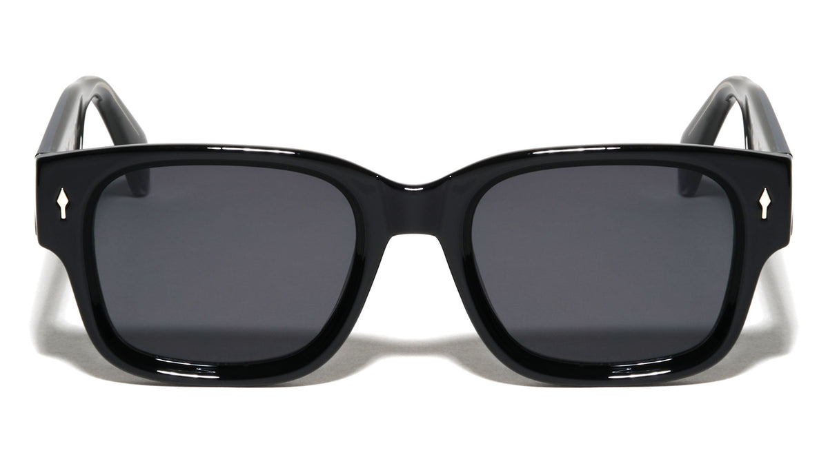 Premium Quality Acetate Frame Nickel Wire Rectangle Wholesale Sunglasses (sold by 1/2 dozen per order)