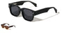 Premium Quality Acetate Frame Nickel Wire Rectangle Wholesale Sunglasses (sold by 1/2 dozen per order)